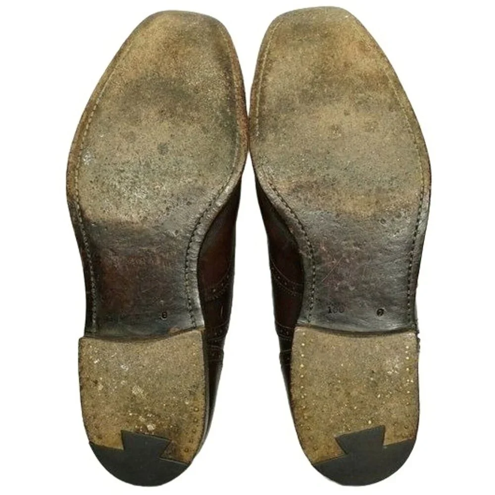 Vintage Church's Famous English Shoes Custom Brown Leather Dress Oxford Mens 11 - Picture 3 of 8